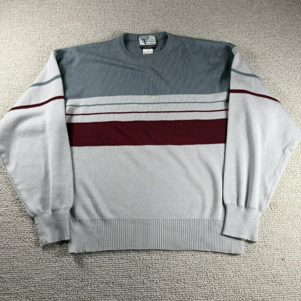 Vintage Tyrolia by HEAD Striped Knit Sweater 90's Y2K Multicolor Men’s Size XL